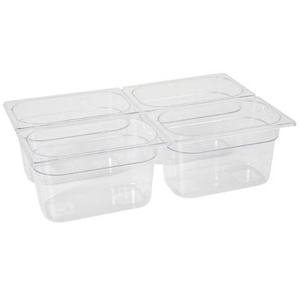 GN transparent container from polycarbonate GN 1/4 height 100 mm - Hendi 861622