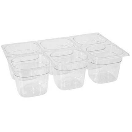 GN transparent container made of polycarbonate GN 1/6 200 mm - Hendi 861707