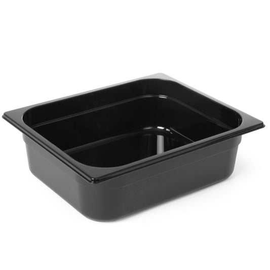 Hendi Black polycarbonate container GN 1/2 height 100 mm - Hendi 862421