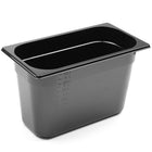 GN 1/3 gastronomy container made of black polycarbonate 325x176x200mm 7.8L Hendi 862506