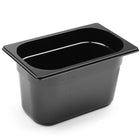 GN 1/4 black polycarbonate gastronomy container 265x162x150mm 4L Hendi 862612