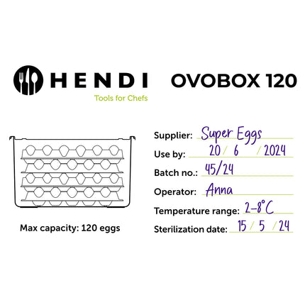 Hendi Egg container 8 trays for 120 eggs OVOBOX 18 l 355 x 325 x 200 mm – image 5