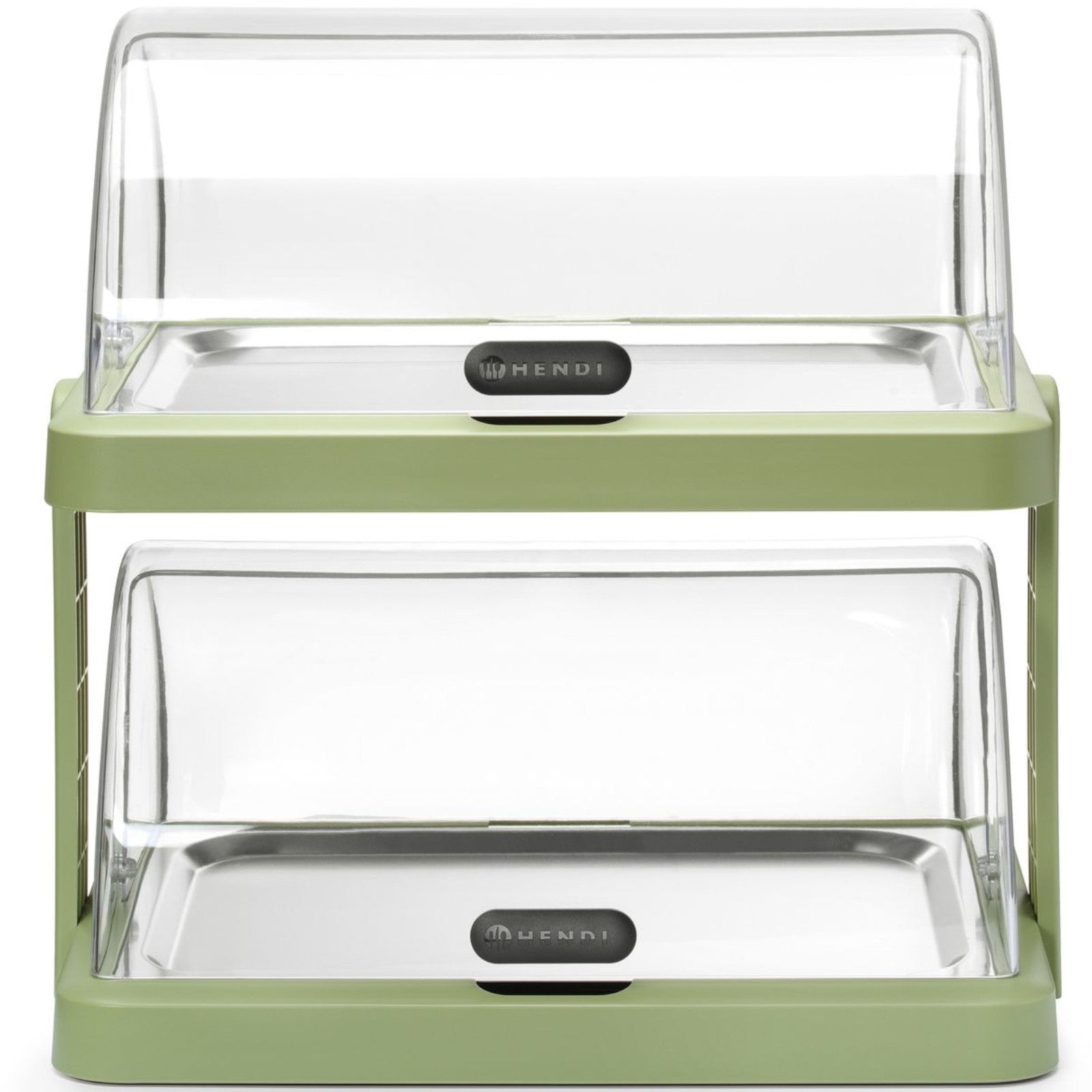 Hendi Duo UNIQ double buffet cooling display with roll-top cover - green – image 2
