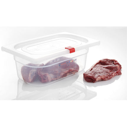 GN 1/1 polypropylene container, height. 150 mm - Hendi 880067