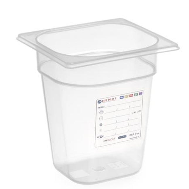 Hendi Polypropylene container GN 1/6 200 mm