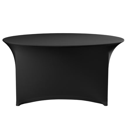 Round round without ironing Sun 180cm fabric Jersey black - Hendi 814468