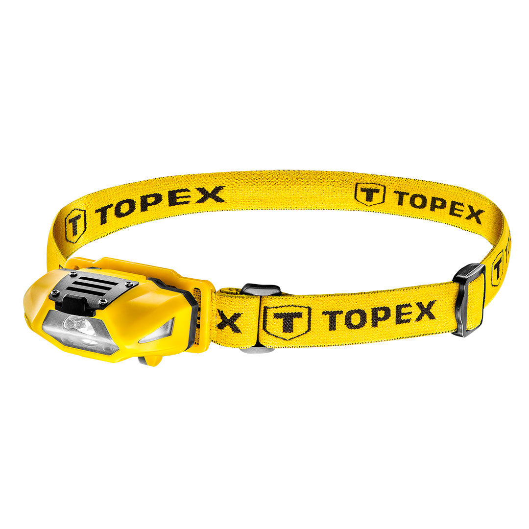 TOPEX Flashlights, hand – 70-lumen headlamp, white + red, 1 x AA