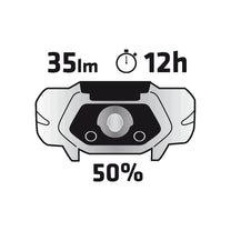 TOPEX Flashlights, hand – 70-lumen headlamp, white + red, 1 x AA – image 3