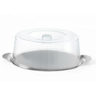 Stainless steel tray with transparent cover round wed. 300mm - Hendi 980101
