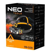 NEO TOOLS USB rechargeable headlamp 1000 lm red/blue CREE LED + LED – image 5