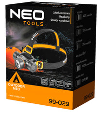 NEO TOOLS Flashlights, hand – Rechargeable/USB battery headlamp 2000 lm CREE XHP50.2 LED – image 7