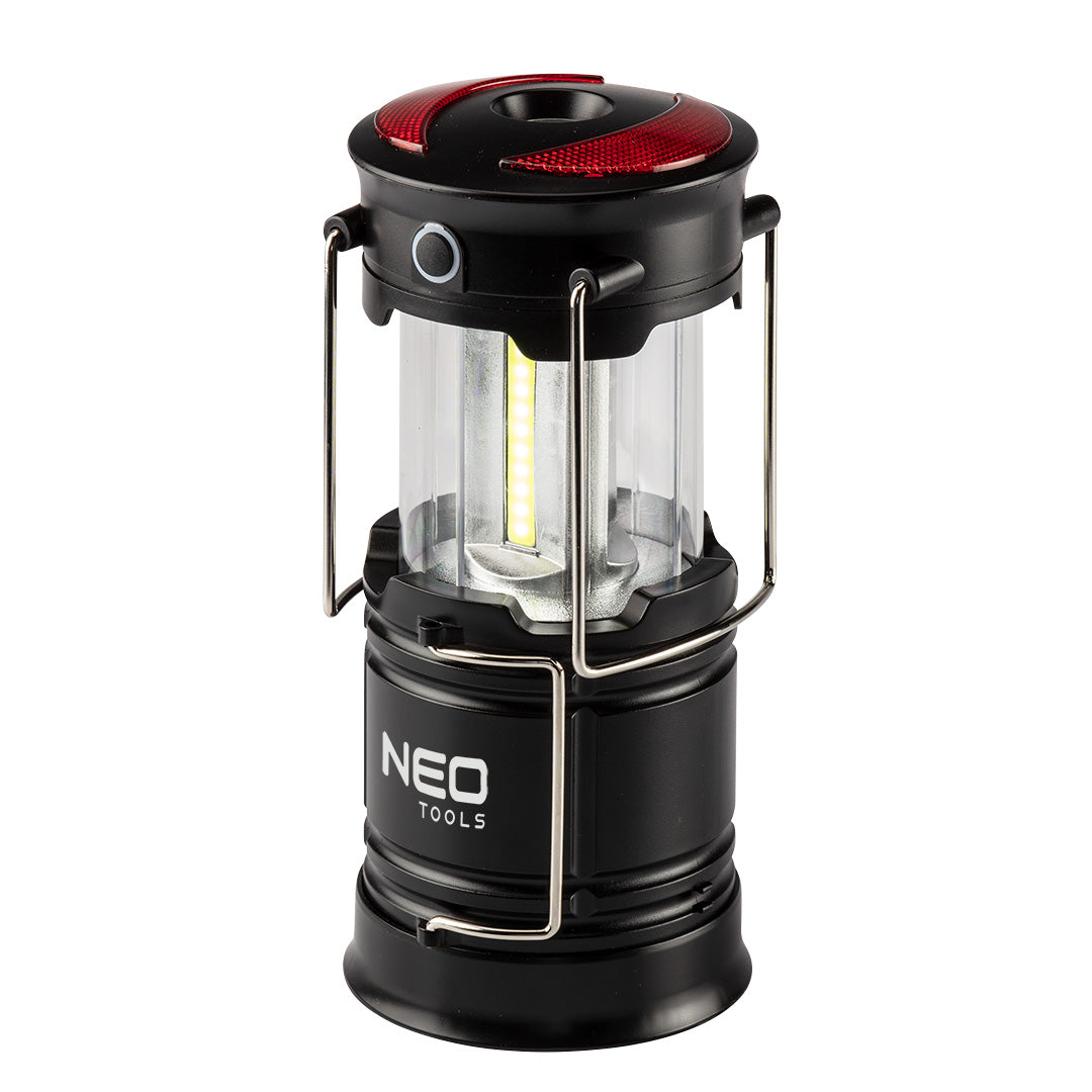 NEO TOOLS Camping – 200 lm 3xAA 3-in-1 COB LED Battery-Powered Camping Lamp