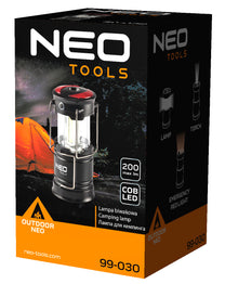 NEO TOOLS Camping – 200 lm 3xAA 3-in-1 COB LED Battery-Powered Camping Lamp – image 4
