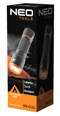 NEO TOOLS Flashlights – Battery-powered flashlight 3 x AA 200 lm COB LED – image 2