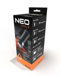 NEO TOOLS Flashlights, hand – USB Rechargeable Flashlight, 3300 lm, OSRAM P9 LED – image 2