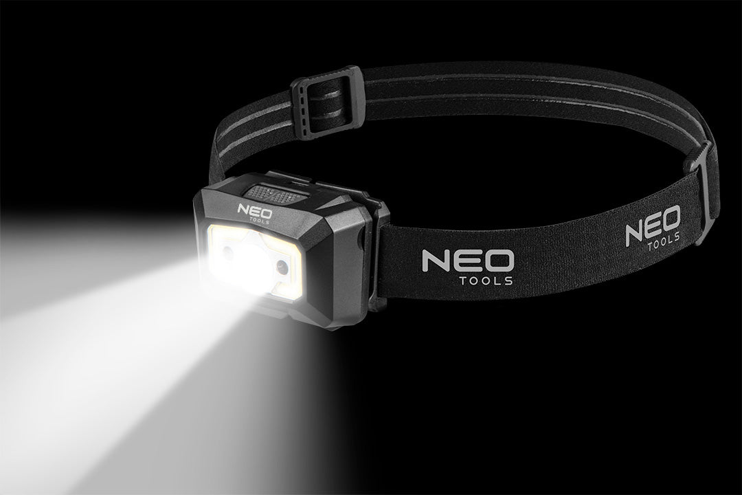 NEO TOOLS USB rechargeable headlamp 250 lm COB LED + motion sensor – image 11