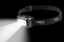 NEO TOOLS USB rechargeable headlamp 250 lm COB LED + motion sensor – image 11