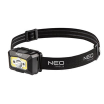 NEO TOOLS USB rechargeable headlamp 250 lm COB LED + motion sensor