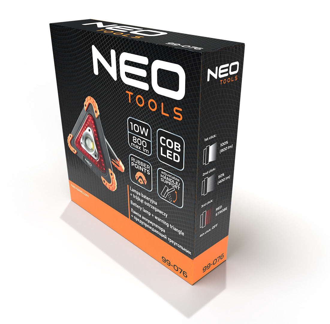 NEO TOOLS Camping (camping) – Battery lamp + warning triangle 2 in 1 – image 10