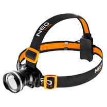 NEO TOOLS 400 lm Battery-Powered Headlamp, Zoom, CREE R5, 3 x AAA