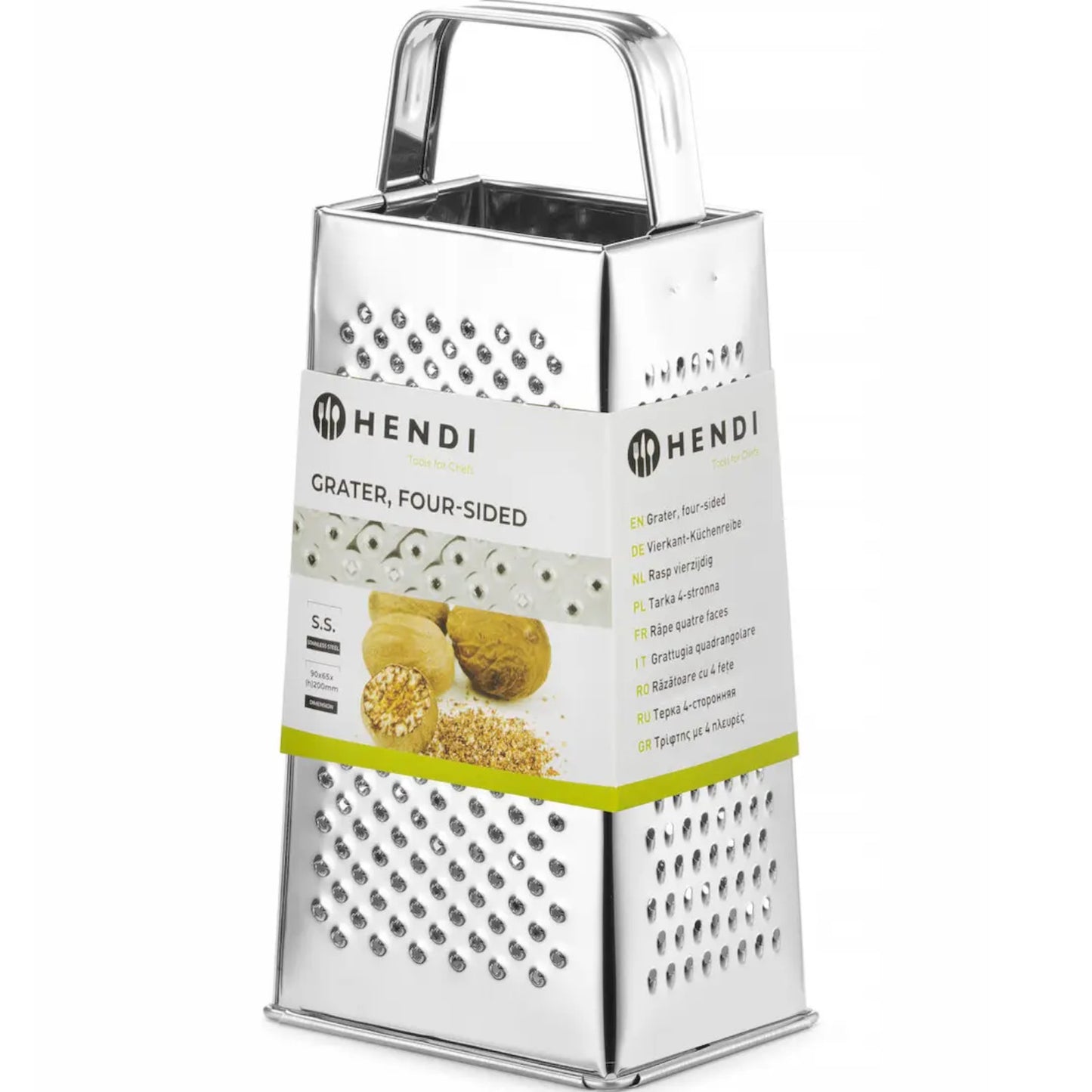 A 4-sided vegetable market made of stainless steel - Hendi 443002 - Carlat