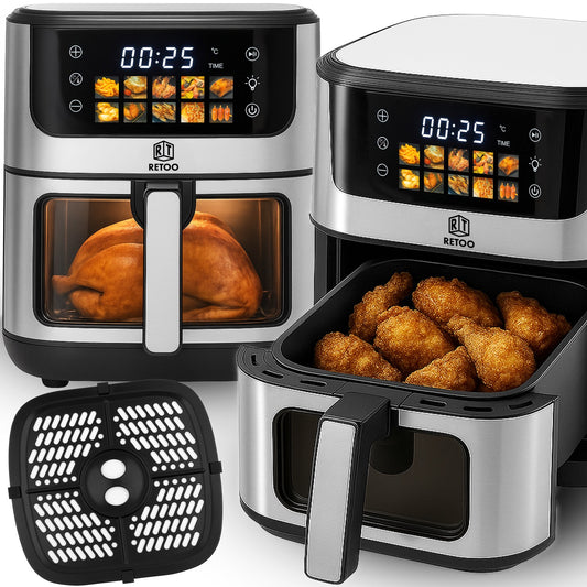 A-d Large 5.5-liter Oil-Free Air Fryer with 1,800-watt Oven and 7 Programs - or1102 - Carlat