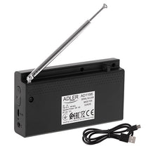 AD 1198 Portable Radio - LCD - FM - Bluetooth - Clock - Carlat
