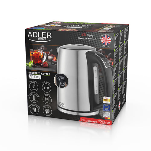 ADLER AD 1340 1.7-liter Metal Kettle with LCD Display &amp; Temperature Control – image 7