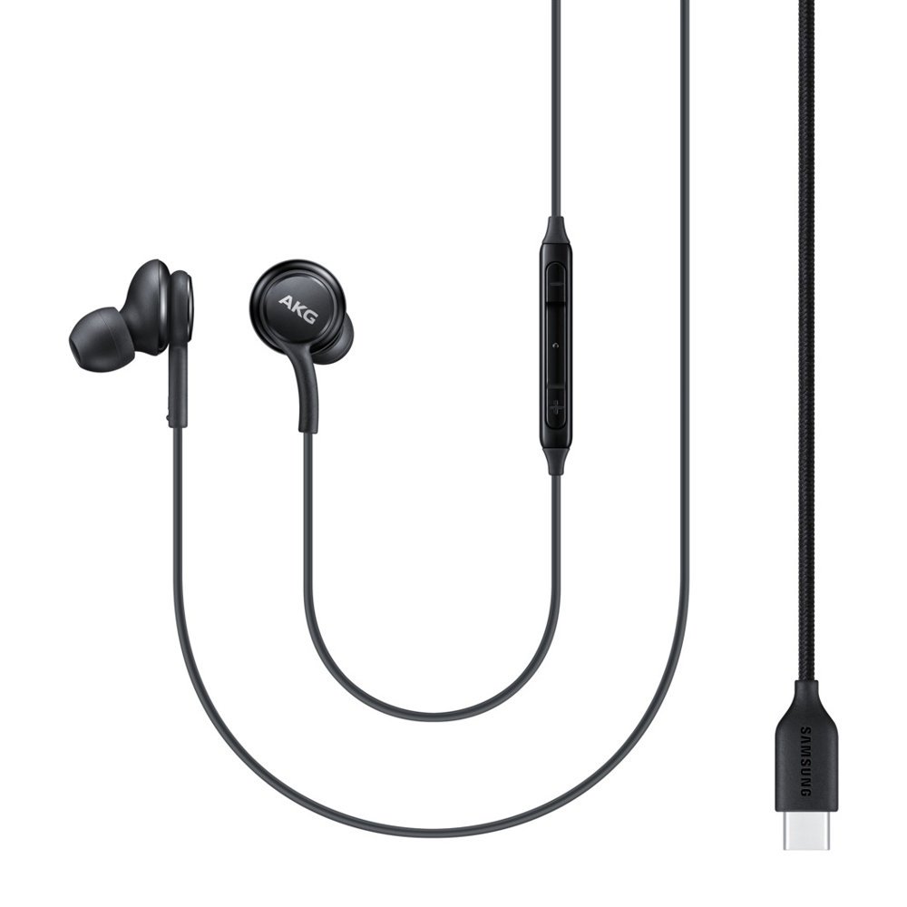 AKG wired in-ear headphones, USB-C connector, black - Carlat