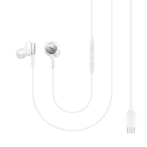 AKG wired in-ear headphones, USB-C connector, white - Carlat