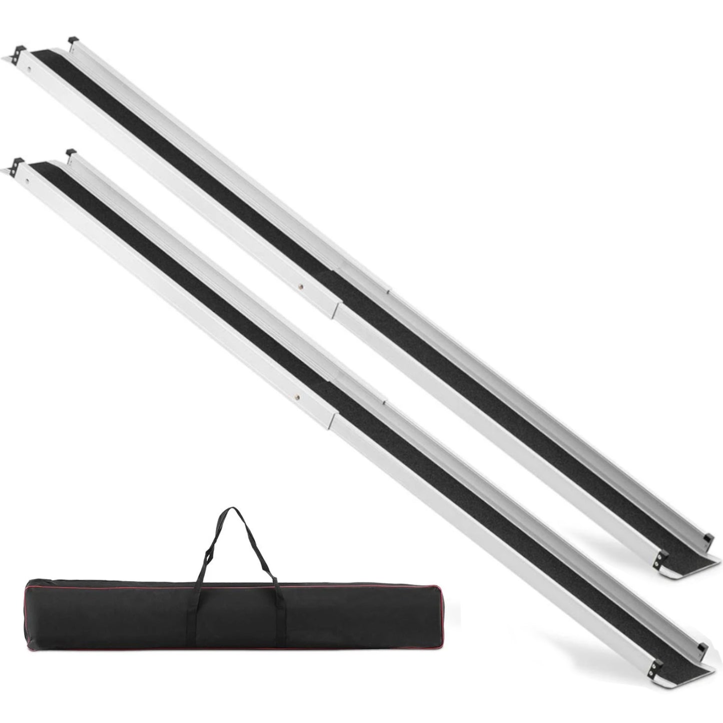Access ramp, portable, foldable driveway rails 120 x 19 cm - 2 pcs. - Carlat