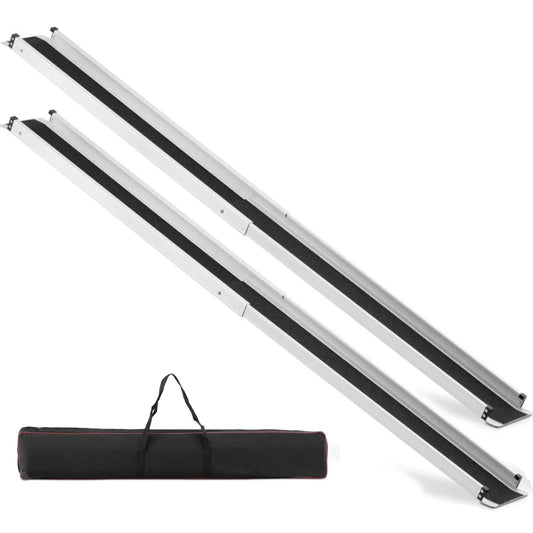 Access ramp, portable, foldable driveway rails 120 x 19 cm - 2 pcs. - Carlat