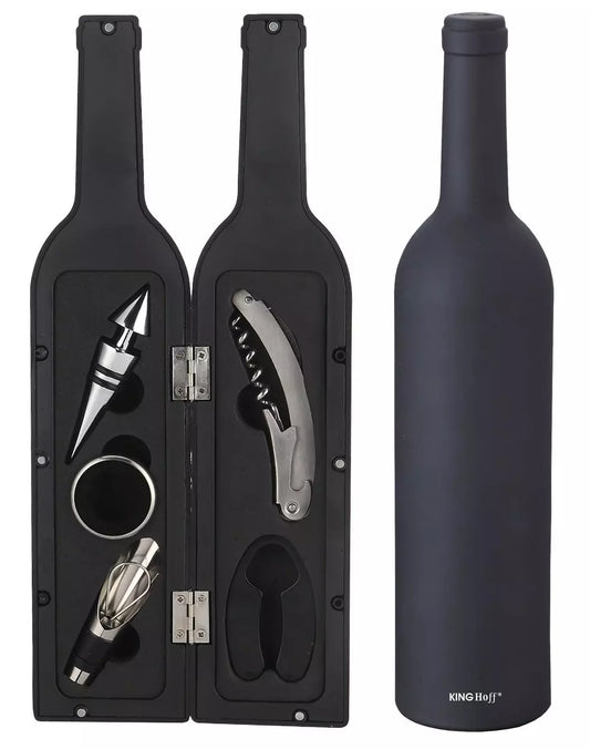 Accessories (bartending supplies, filters, plastic – Kinghoff 5-Piece Wine Accessory Set - Carlat