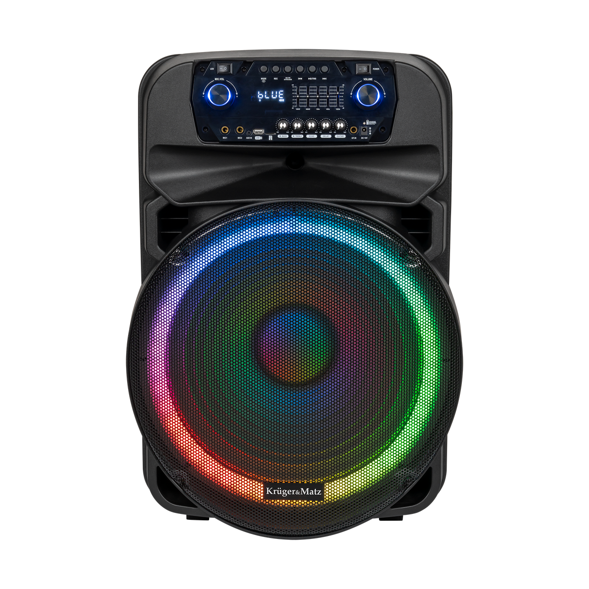 Active speaker (with 2 UHF wireless microphones, SD, Bluetooth, FM, USB, LED) 60 watts - Carlat