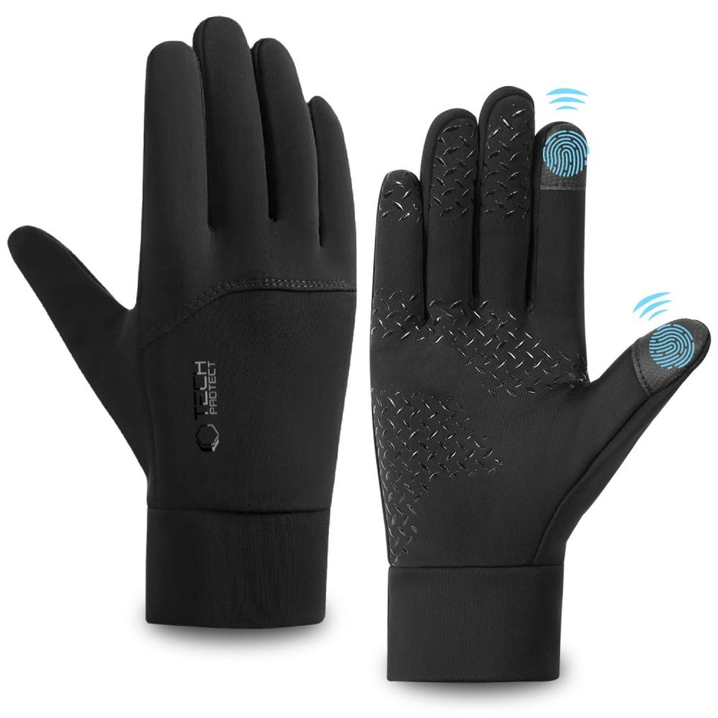 Activewear – Gloves with touch tips M - black - Carlat