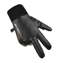 Activewear – Men's black, insulated, anti-slip telephone gloves - Carlat