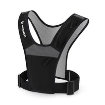 Activewear – Reflective running vest with pockets - black - Carlat