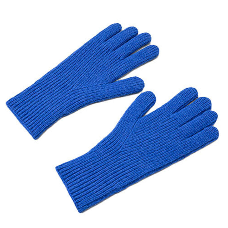 Activewear – Unisex blue knitted gloves for the phone with - Carlat