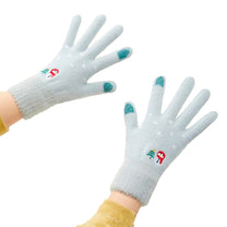 Activewear – Women's warm winter touchscreen gloves, green - Carlat