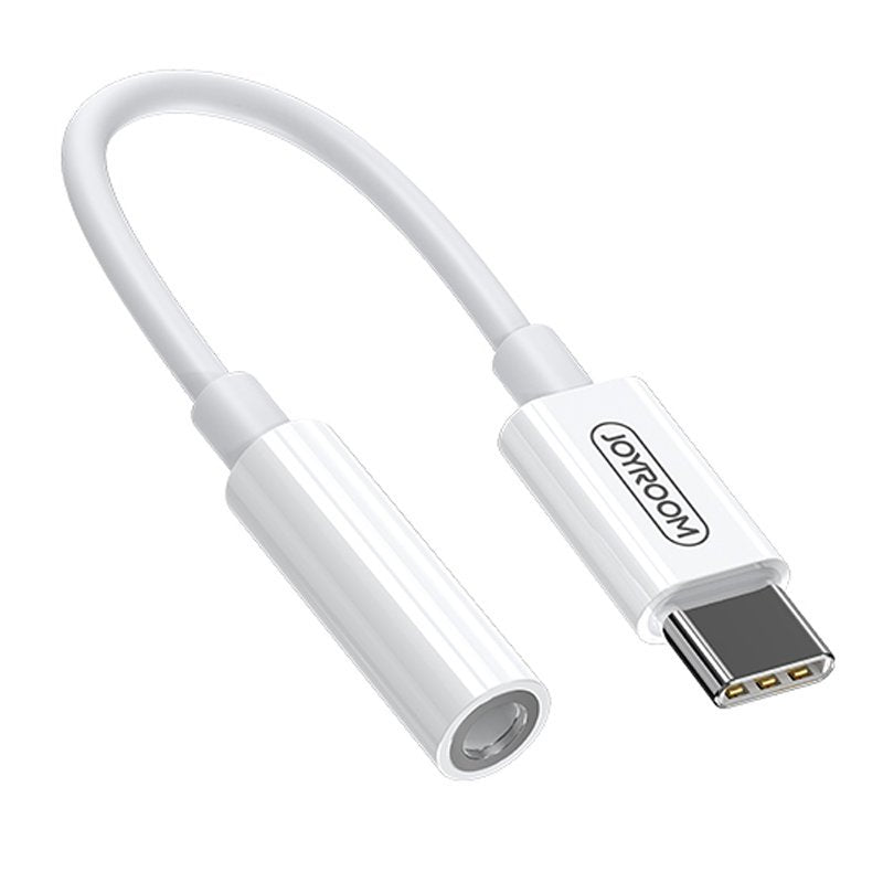 Adapter adapter for headphones 3.5 mm mini female jack - USB-C male white - Carlat