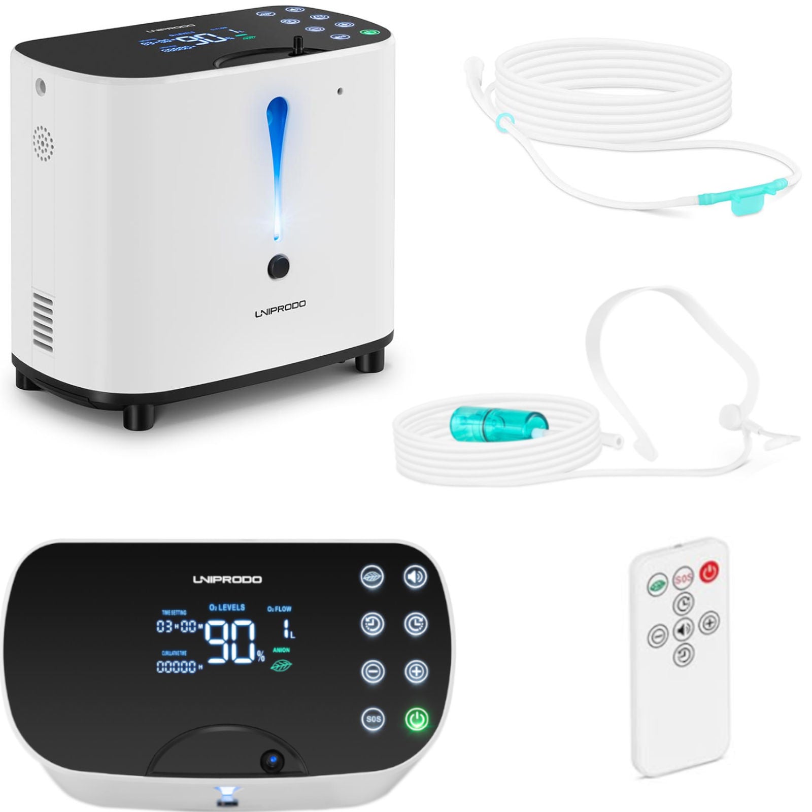 Air Purifiers – Uniprodo LED oxygen concentrator 1-6L 28-90% - Carlat