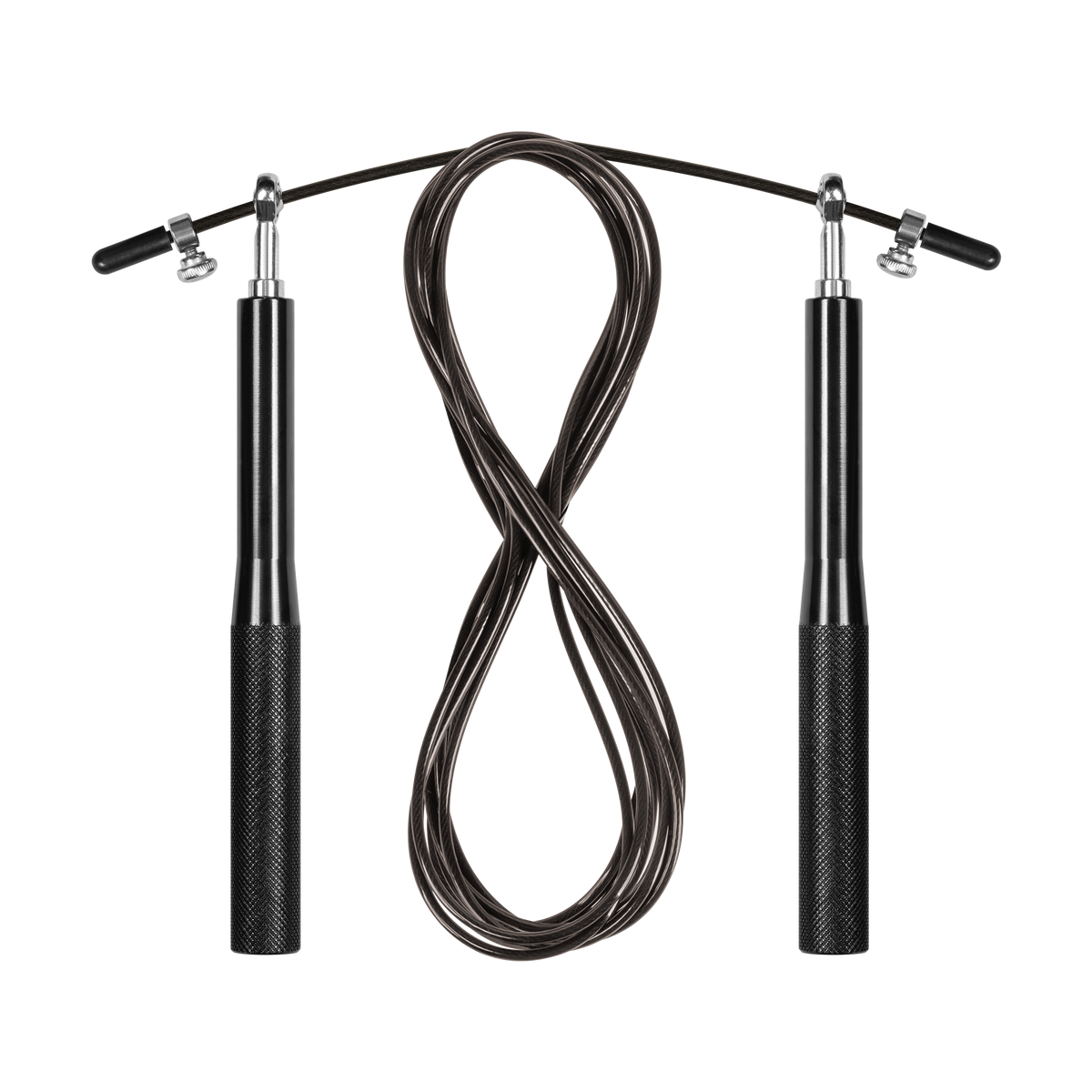 Aluminum Boxing Jump Rope with Metal Bearing, 300 cm, Adjustable, REBEL ACTIVE