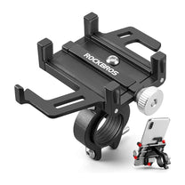 Aluminum alloy bicycle handlebar phone holder - black - Carlat