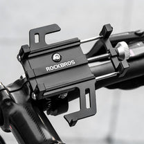 Aluminum alloy bicycle handlebar phone holder - black - Carlat