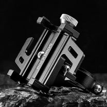 Aluminum alloy bicycle handlebar phone holder - black - Carlat