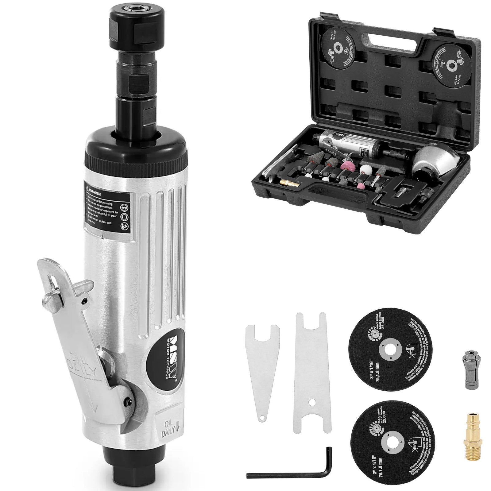 Angle Grinders – Pneumatic straight pin grinder 25,000 rpm - Carlat
