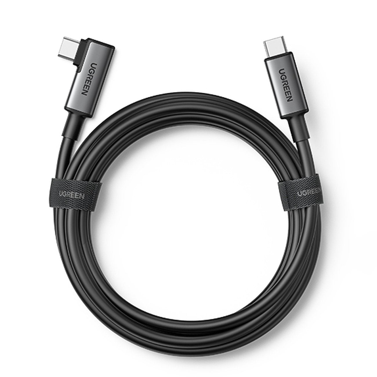 Angled USB-C cable with support for Oculus Quest 2 VR goggles 60W 5m black - Carlat