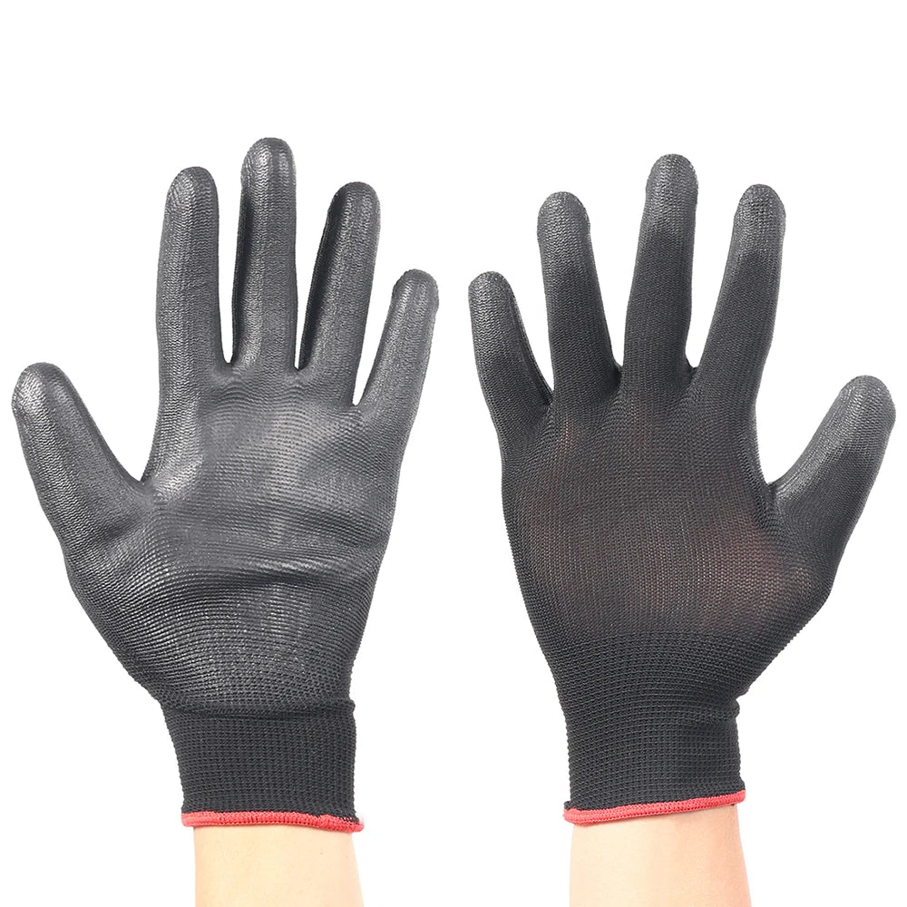 Anti-Static Nylon Work Gloves – Non-Slip Safety Gloves (L/XL) - Carlat