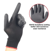 Anti-Static Nylon Work Gloves – Non-Slip Safety Gloves (L/XL) - Carlat