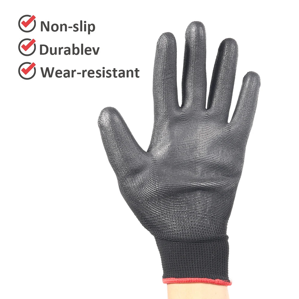 Anti-Static Nylon Work Gloves – Non-Slip Safety Gloves (L/XL) - Carlat